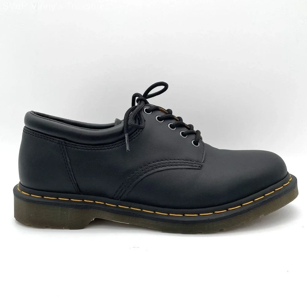 Dr. Martens 11849 3 Eye Oxford Shoes Black Smooth Leather Men's US 12